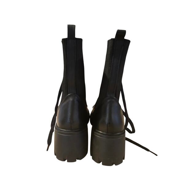 Steve Madden Women's Hunt sz 8 Stretch Combat Boot Chunky heel - Picture 4 of 8